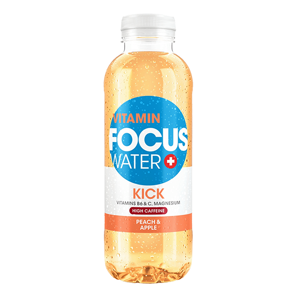 Focuswater Kick Pfirsich & Apfel 24 x 0,50 Liter 103615