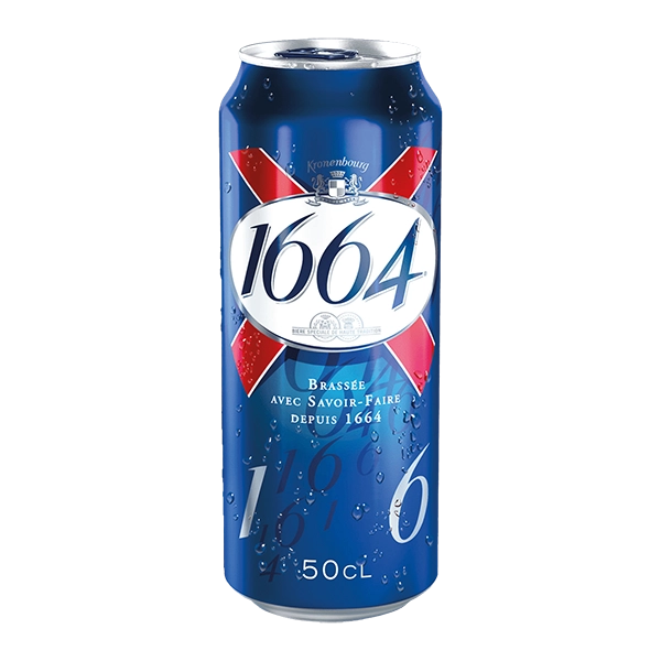 Alkoholfrei Bier Kronenbourg 1664 Dosen 6 x 0,50 Liter