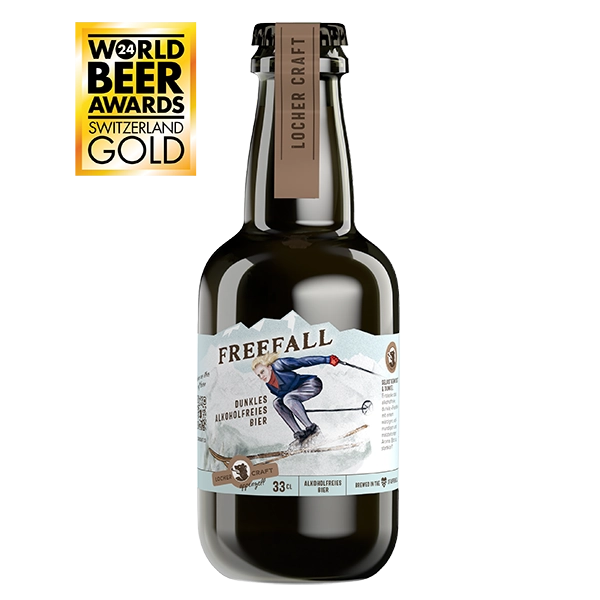 Alkoholfrei Bier Locher Craft Freefall Dunkel 10 x 0,33 Liter