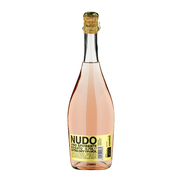 Vino Spumante Rosato Extra Dry „Nudo“ IGT Bio 11% 0,75 Liter