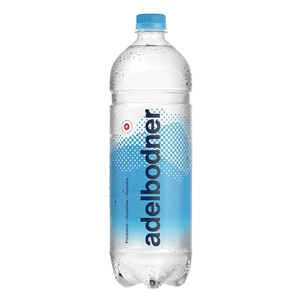 Adelbodner Mineral prickelnd ( blau) mit Kohlensäure PET 6 x 1 Liter