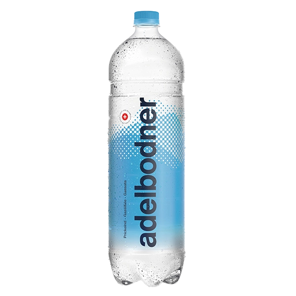 Adelbodner Mineral prickelnd ( blau) mit Kohlensäure 6 x 1.50 Liter PET EW