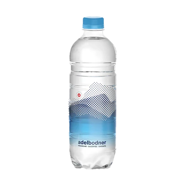 Adelbodner Mineral prickelnd ( blau) mit Kohlensäure 24 x 0,50 Liter PET EW